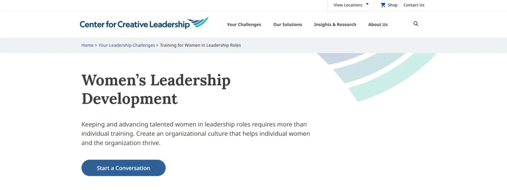 Women's leadership development program overview