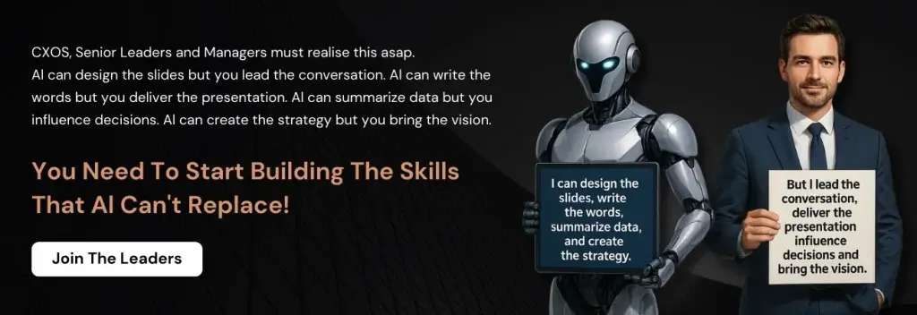 AI and leader discussing business strategy